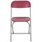 Emma and Oliver Set of 2 Stackable Folding Plastic Chairs - 650 LB Weight Capacity
